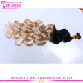 High quality 100% remy brazilian wave beauty cheap i tip ombre hair extension